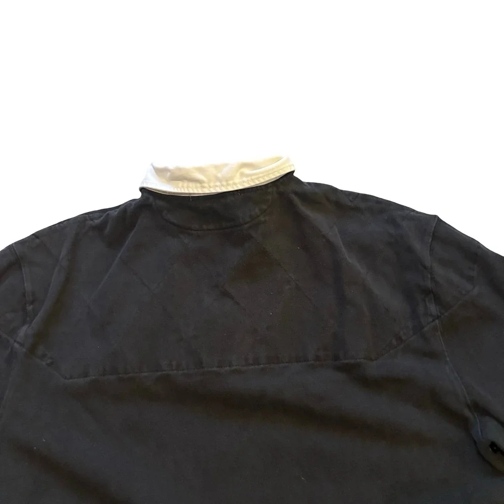 Polo Ralph Lauren Mens Custom Fit Graphic Rugby Shirt Black R3 067 Size L